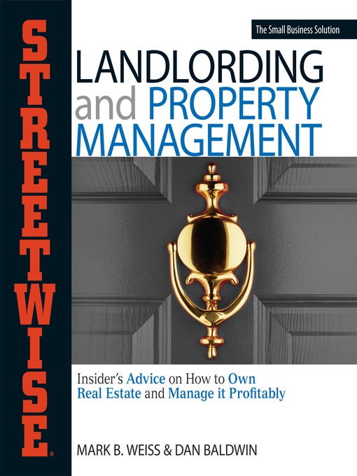 Title details for Streetwise Landlording & Property Management by Mark B. Weiss - Available